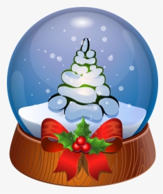 Christmas Tree Snow Globe Transparent Png Clip Art - Christmas Snow Globe Transparent Background, Png Download, Transparent PNG
