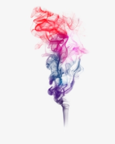 #fumaça #smoker #colorido #fumo #noite #neon #rainbow - Illustration, HD Png Download, Transparent PNG