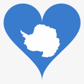 Love, Heart, Antarctica, Flag, Blue, White - Antarctica Flag, HD Png Download, Transparent PNG