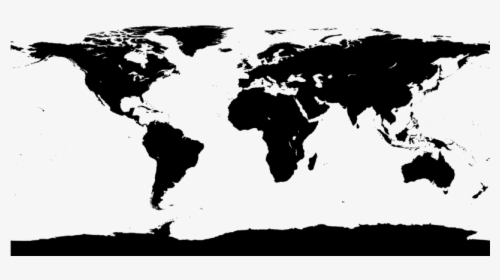 Transparent Ausflug Clipart - Globe Map Black White, HD Png Download ,  Transparent Png Image - PNGitem