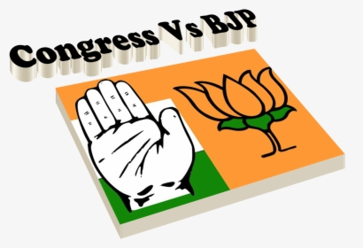 Bjp Vs Congress Png Free Download - Illustration, Transparent Png, Transparent PNG
