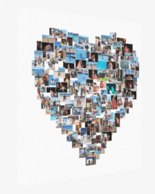 Heart Shape Collage - Graphic Design, HD Png Download, Transparent PNG