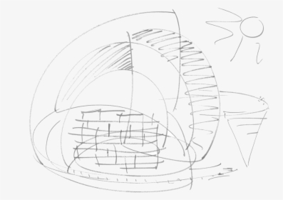 Olafur Eliasson Weather Project Concept Sketch, HD Png Download, Transparent PNG