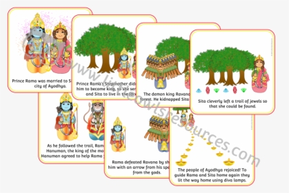 Diwali Story Sequence Cards Cover - Tree, HD Png Download, Transparent PNG