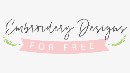 Embroidery Designs For Free - Calligraphy, HD Png Download, Transparent PNG