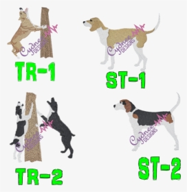 Treeing Walker Coonhound Embroidery Design, HD Png Download, Transparent PNG