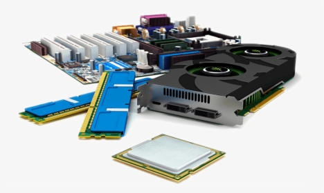 Image Of Computer Parts - Computer Motherboard Png, Transparent Png, Transparent PNG