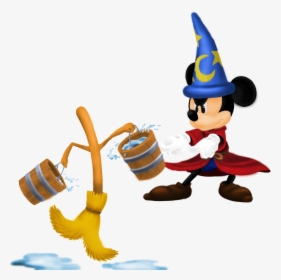 Mickey Mouse The Sorcerer S Apprentice Kingdom Hearts - Sorcerer Mickey Kingdom Hearts, HD Png Download, Transparent PNG