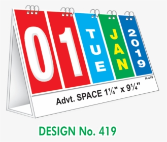 Table Calendar Design - Table Calendar 2019 Design, HD Png Download, Transparent PNG