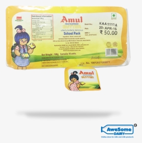Amul Is The Leading Brand In India For Its Food Products - Amul Butter 100g Price, HD Png Download, Transparent PNG