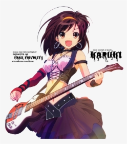 Rock Estrella Girl - Haruhi Suzumiya Guitar, HD Png Download, Transparent PNG