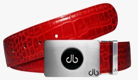 Ballmarker Red Crocodile Leather Texture Belt - Belt, HD Png Download, Transparent PNG