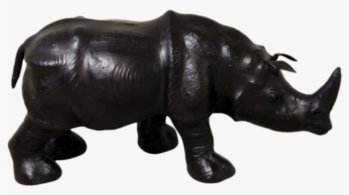 Handmade Paper Mache Big Rhino Leather Figurine - Hippopotamus, HD Png Download, Transparent PNG