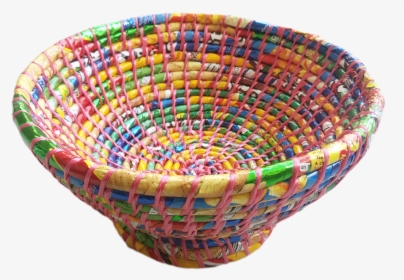 Handicraft Colorful Plastic Bowl - Storage Basket, HD Png Download, Transparent PNG