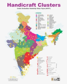 Handicraft Map Of India, HD Png Download, Transparent PNG