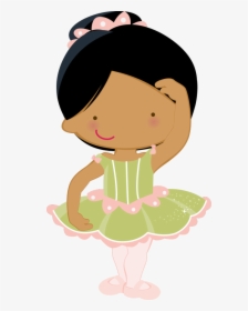 Toddler Clipart Nanny - Ballet Green Tutu Cartoon, HD Png Download, Transparent PNG