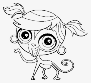 Littlest Pet Shops Coloring Page For My Kids - Lps Minka Coloring Pages, HD Png Download, Transparent PNG