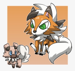Chibi Rockruff And Dusk Lycanroc By Pikapikasaki - Rockruff And Lycanroc Dusk, HD Png Download, Transparent PNG