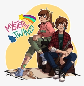 “ Mabel & Dipper Pines, The Mystery Twins, Paranormal - Mabel And Dipper Fanart, HD Png Download, Transparent PNG
