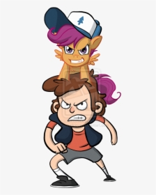 Carmalicious, Crossover, Dipper Pines, Gravity Falls, - Cartoon, HD Png Download, Transparent PNG