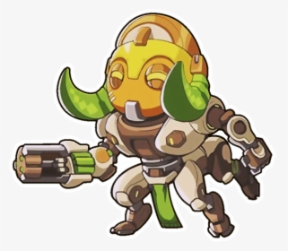 Overwatch S Newest Character Orisa Now In Spray Form - Overwatch Orisa Cute Spray, HD Png Download, Transparent PNG