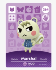 Marshal264 - Animal Crossing Amiibo Card Marshal, HD Png Download, Transparent PNG
