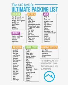 Ultimate Packing List - Packing Lists For Bathroom, HD Png Download, Transparent PNG