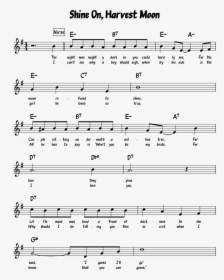 Shine On, Harvest Moon Sheet Music 1 Of 2 Pages - Harvest Moon Lead Sheet Pdf, HD Png Download, Transparent PNG