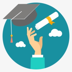 Student Education Graduate University Icon - Graduate Icon, HD Png Download, Transparent PNG
