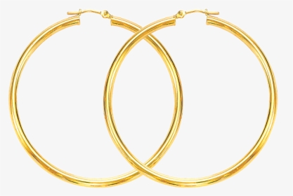 14kt Gold Hoop Earrings Photo - Transparent Background Hoop Earrings, HD Png Download, Transparent PNG
