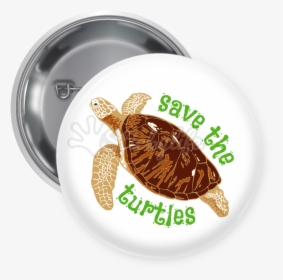 Transparent Save Button Png - Save The Turtles Pin, Png Download, Transparent PNG