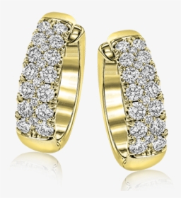 18k Yellow Gold Hoop Earrings The Diamond Shop, Inc - Earrings, HD Png Download, Transparent PNG