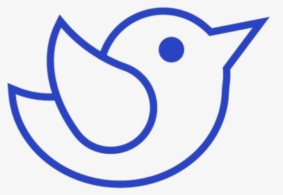 Outline Of Twitter Logo, HD Png Download, Transparent PNG
