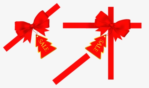 Christmas Ribbon Clip Art - Christmas Ribbon Vector, HD Png Download, Transparent PNG