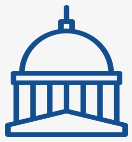 State & Federal Government - Blue Government Icon, HD Png Download, Transparent PNG