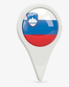 Round Pin Icon - Flag Of Slovenia, HD Png Download, Transparent PNG