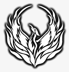 Phoenix Black And White Png - White Phoenix Logo Png, Transparent Png, Transparent PNG