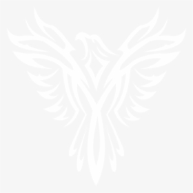Phoenix Black And White Png - Guild Logo, Transparent Png, Transparent PNG