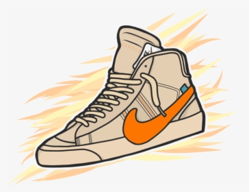 Transparent Clipart Getränke - Off White Shoes Vector Art, HD Png Download, Transparent PNG