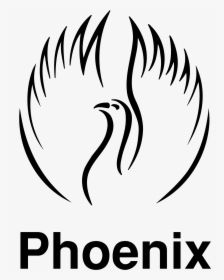 Transparent Phoenix Black And White Png - Phoenix, Png Download, Transparent PNG