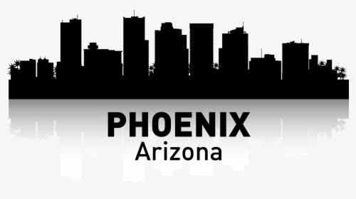 Clip Art Poster Printmaking Transprent Png - Silhouette Phoenix Arizona Skyline, Transparent Png, Transparent PNG