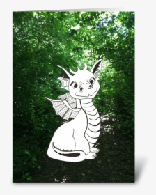 Happy Birthday From Baby Dragon Greeting Card - Cartoon, HD Png Download, Transparent PNG