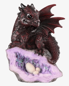 Purple Crystal Baby Dragon Statue - Dragon, HD Png Download, Transparent PNG