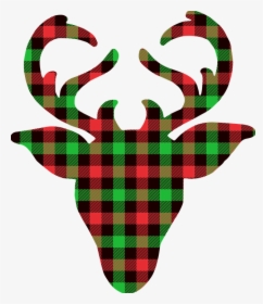 Buffalo Plaid Deer, Deer, Holiday, Christmas, Winter, HD Png Download, Transparent PNG