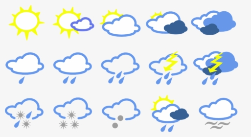 Transparent Esta Lloviendo Clipart - Symbol Weather, HD Png Download, Transparent PNG