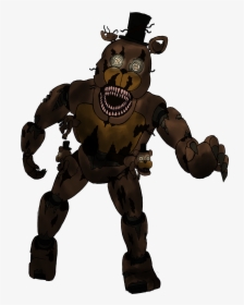Nightmare Freddy - Animated Nightmare Freddy Transparent, HD Png Download, Transparent PNG