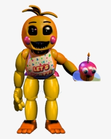Nightmare Toy Chica - Fnaf 2 Toy Chica Full Body, HD Png Download, Transparent PNG