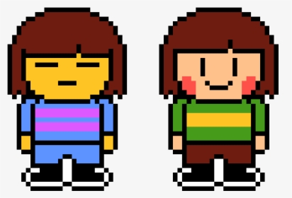 Frisk And Chara Colored Sprites, HD Png Download, Transparent PNG