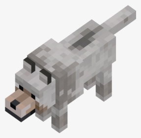 Minecraft Wolf Red Eyes, HD Png Download, Transparent PNG