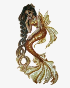 #mermaid #girl #tumblr #sereia #mermaidgirl #love - Mermaid And Merman Drawings, HD Png Download, Transparent PNG